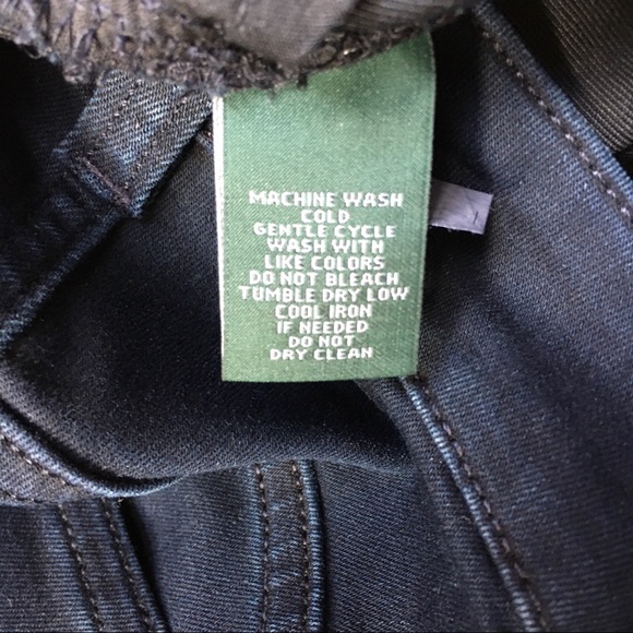 LRL Deep Indigo Stretch Jeans - sz 10 - Picture 3 of 4